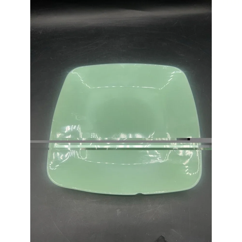 Vintage Fire King Jadeite Charm Dinner Plate 9.75” Green Milk Glass Chip Read
